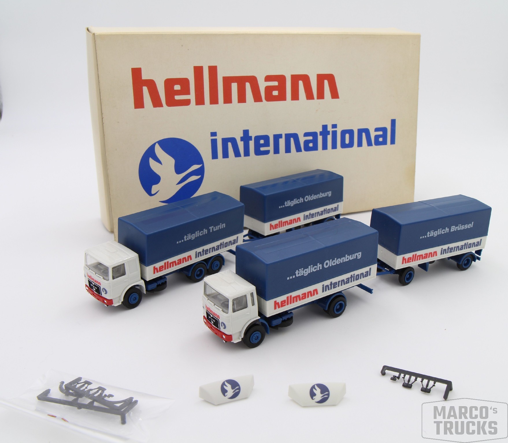 Herpa Set X Man F H Ngerzug Hellmann Oldenburg Turin Br Ssel Hl