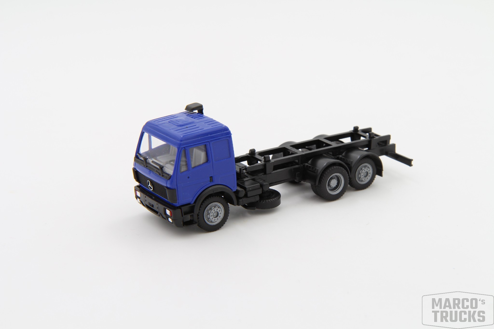 Herpa MB Mercedes SK 88 Wechselbrückenmotorwagen blau schwarz H14702