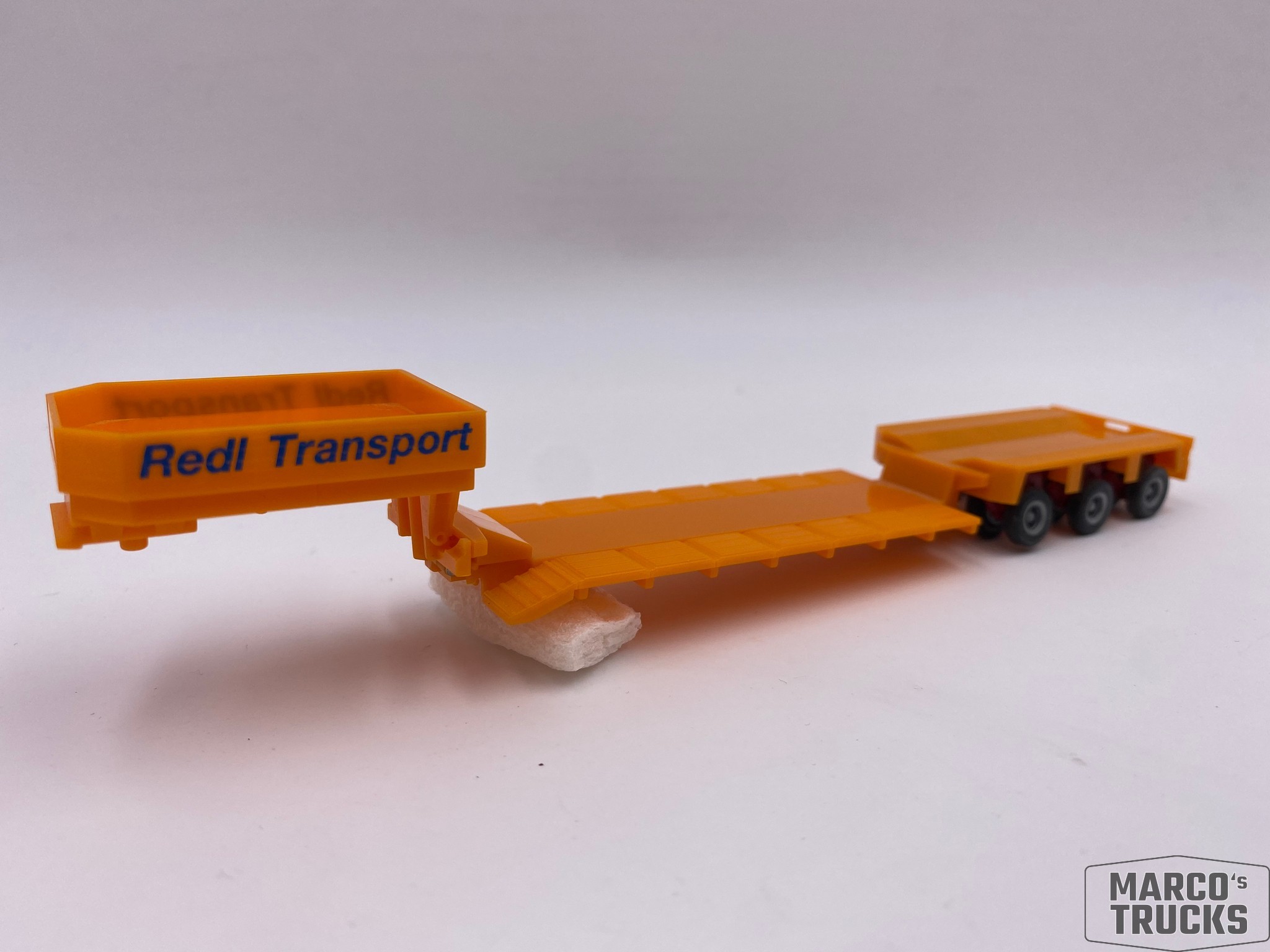 Herpa Goldhofer Tieflader 3achs Orange Redl Transport 1 87 H16630