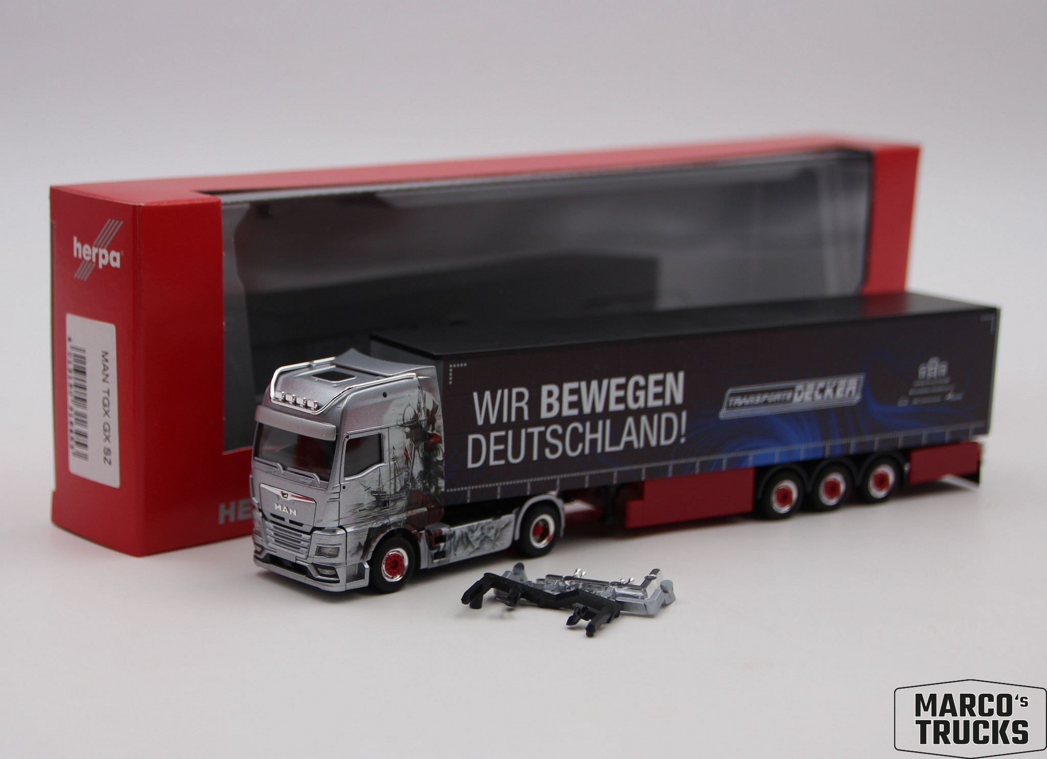 Herpa Man Tgx Gx Gardinenplanen Sattelzug Decker D Ren Nr