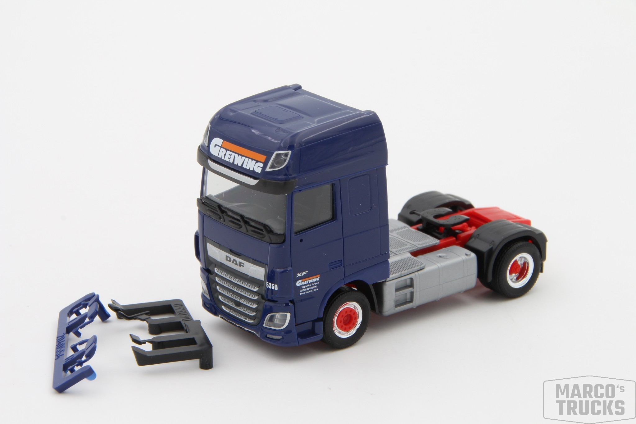 Herpa DAF XF SSC Zugmaschine Greiwing Aus HN