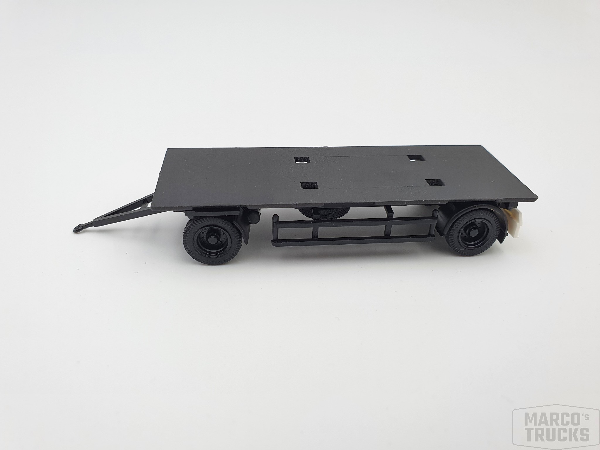 Albedo Anhängerfahrgestell schwarz 2achs Länge 7,9cm - 1:87 /AL1108-4