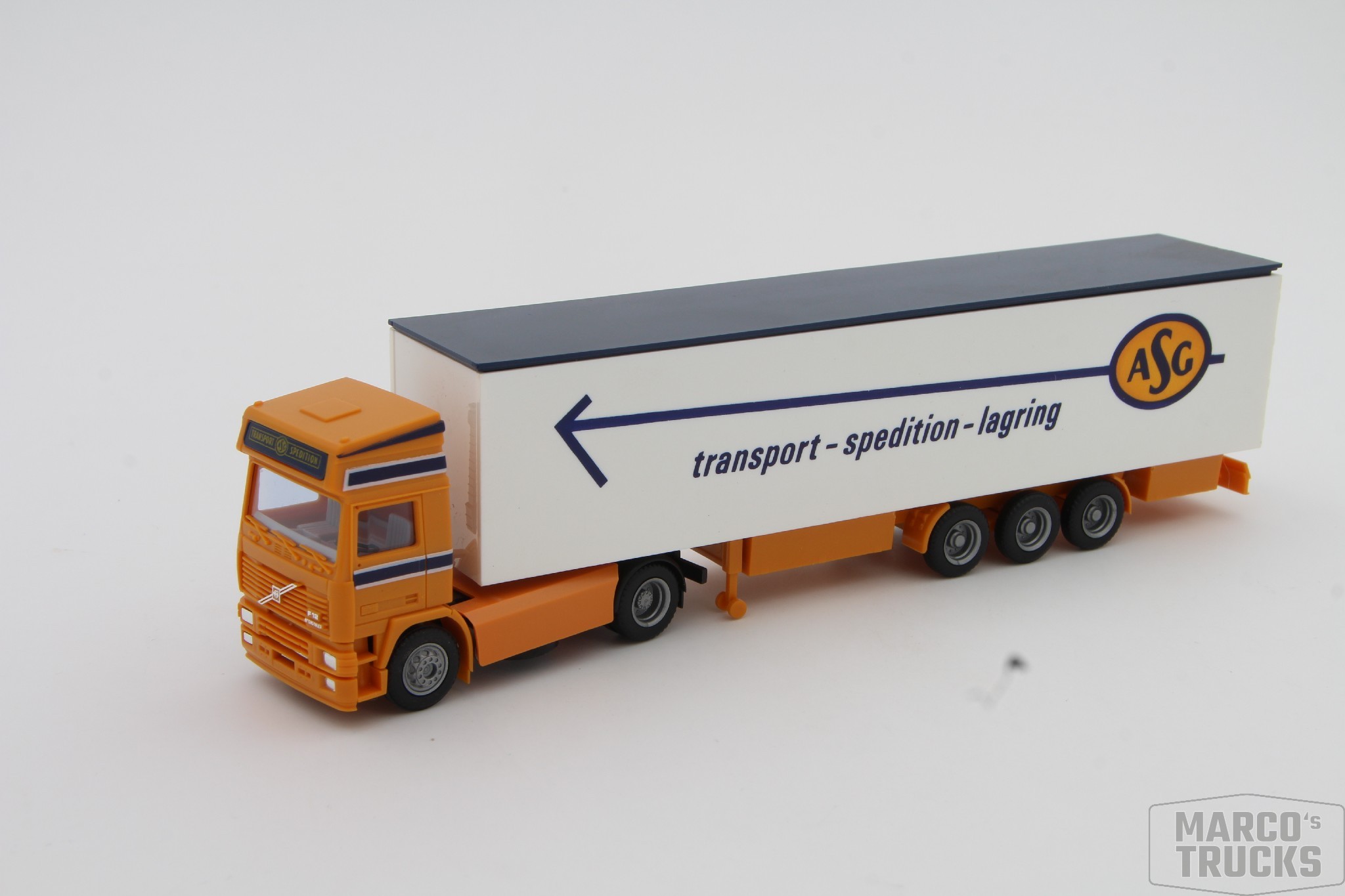 SEMI REMORQUE SCANIA 141 ASG TRANSPORT 1/43 BOITE D'ORIGINE - Boutique