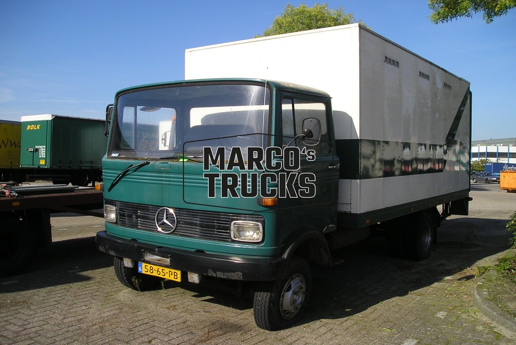 Truck photo Mercedes-Benz 808 Box truck Netherlands green