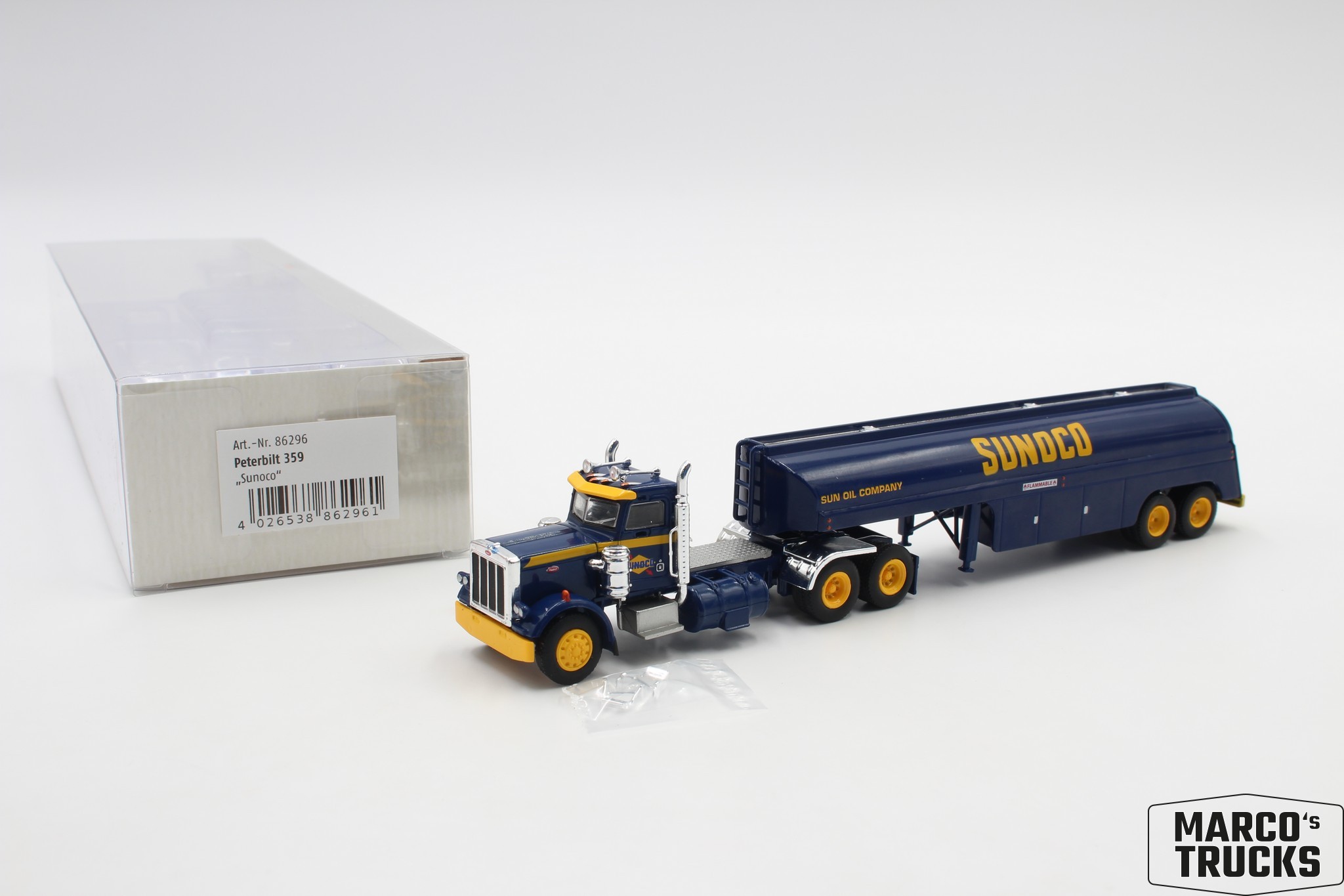 Brekina Peterbilt 359 Tank-Sattel 