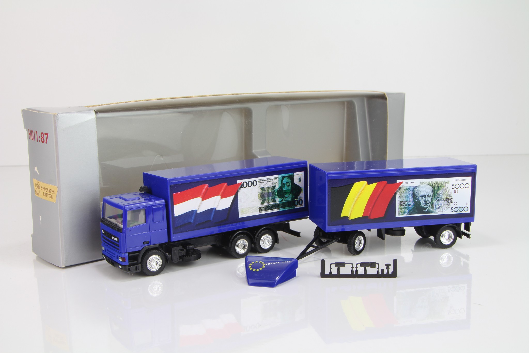 Herpa Daf 95 Truck Trailer Europa Belgien Irland Portugal Niederlande H Ebay