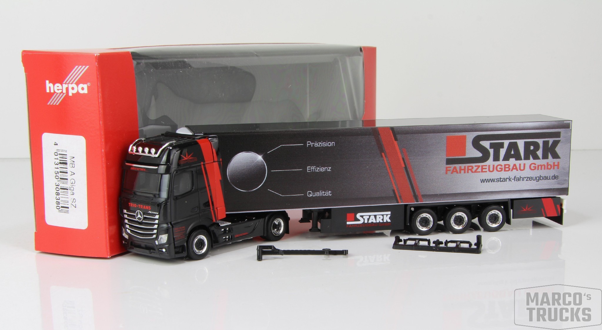 Herpa MB Actros 11 Kühlsattelzug “Trio Trans – Stark Fahrzeugbau” 308380  /RM11142