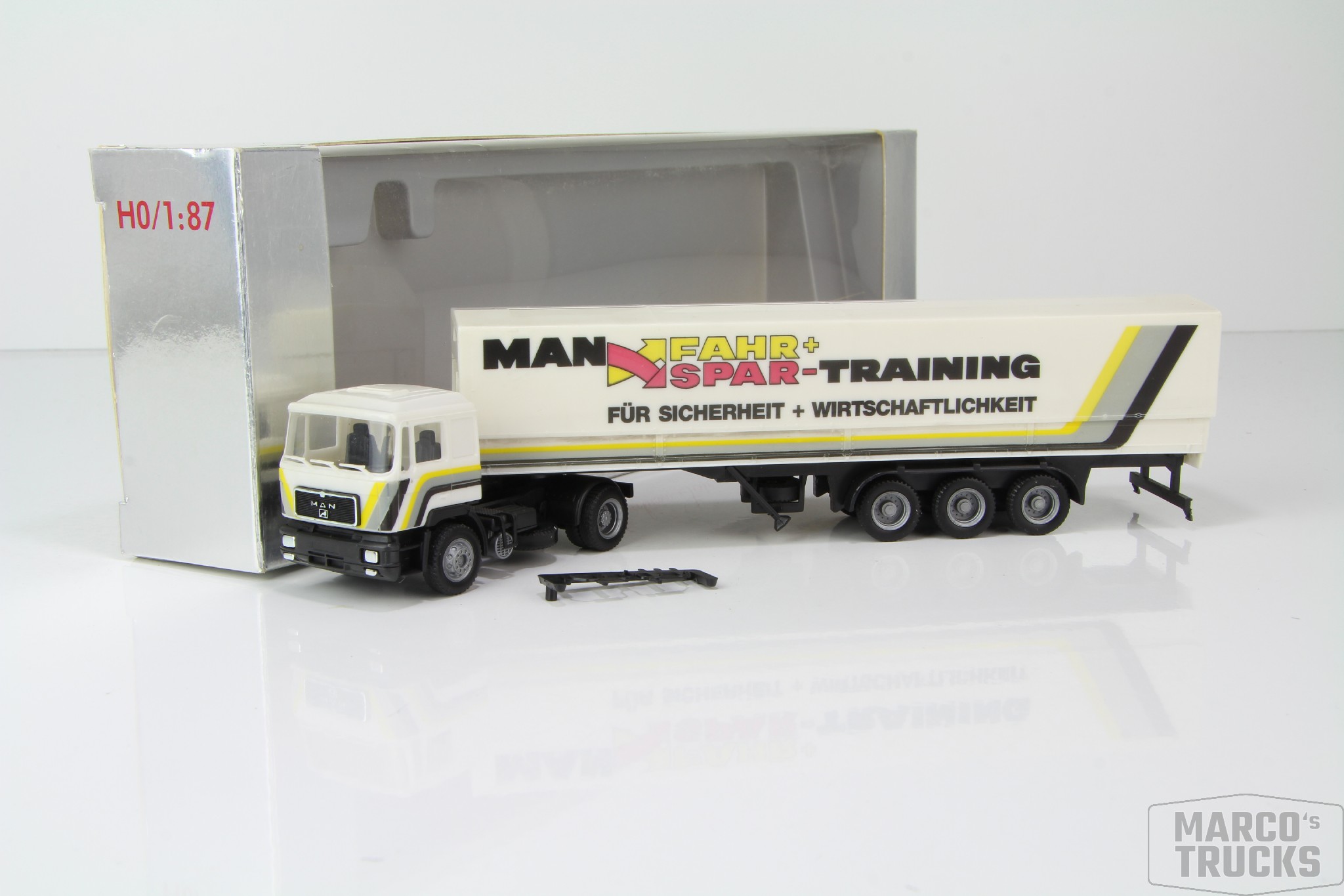 Herpa Man F90 Planensattelzug “man Fahr Spar Training” Rm11167