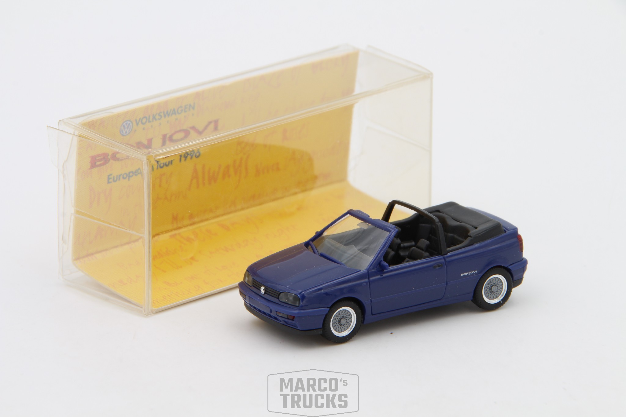 Herpa VW Golf III Cabrio blau „Bon Jovi“ 187 /H12667