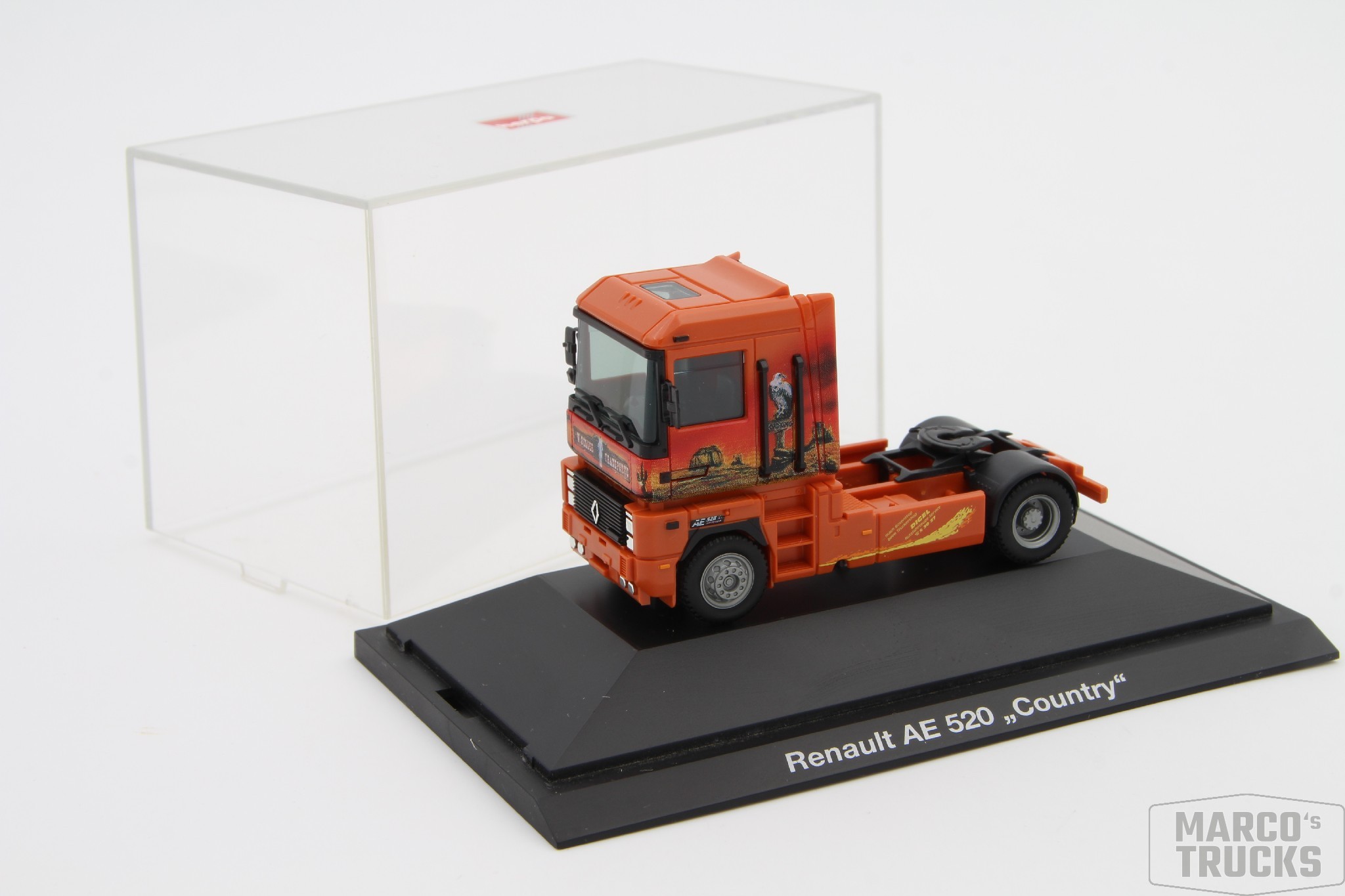 Herpa Renault AE 520 Tractor PC Zeller Transporte Country 183840 /H5352-1
