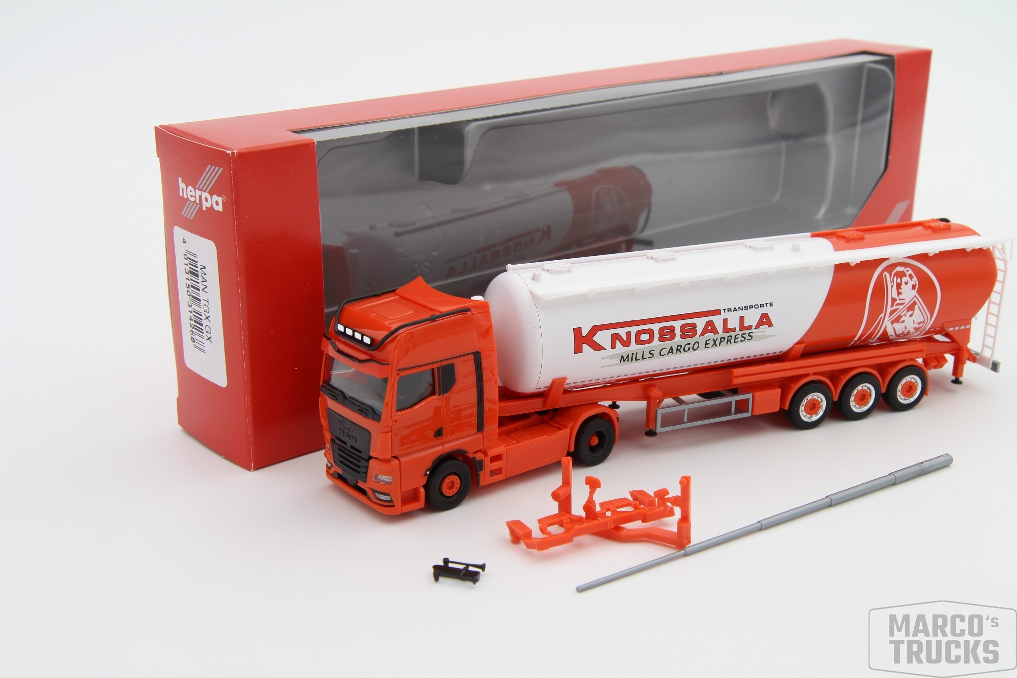 Herpa Man Tgx Gx Individual Silo Sattelzug Knossalla 314268 Hn1498