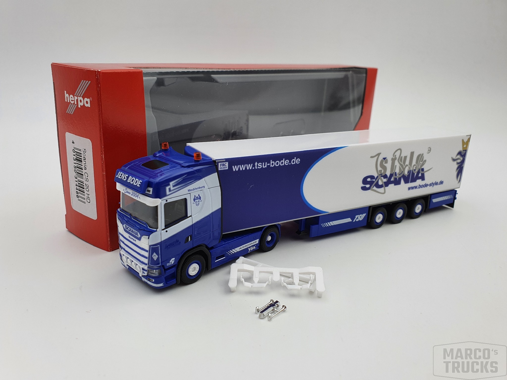 Herpa Scania CS 20 HD Kühlkoffer-Sattelzug „GESUKO“ 1:87 – Detailgetreues Modell Für Sammler & Modellbahn