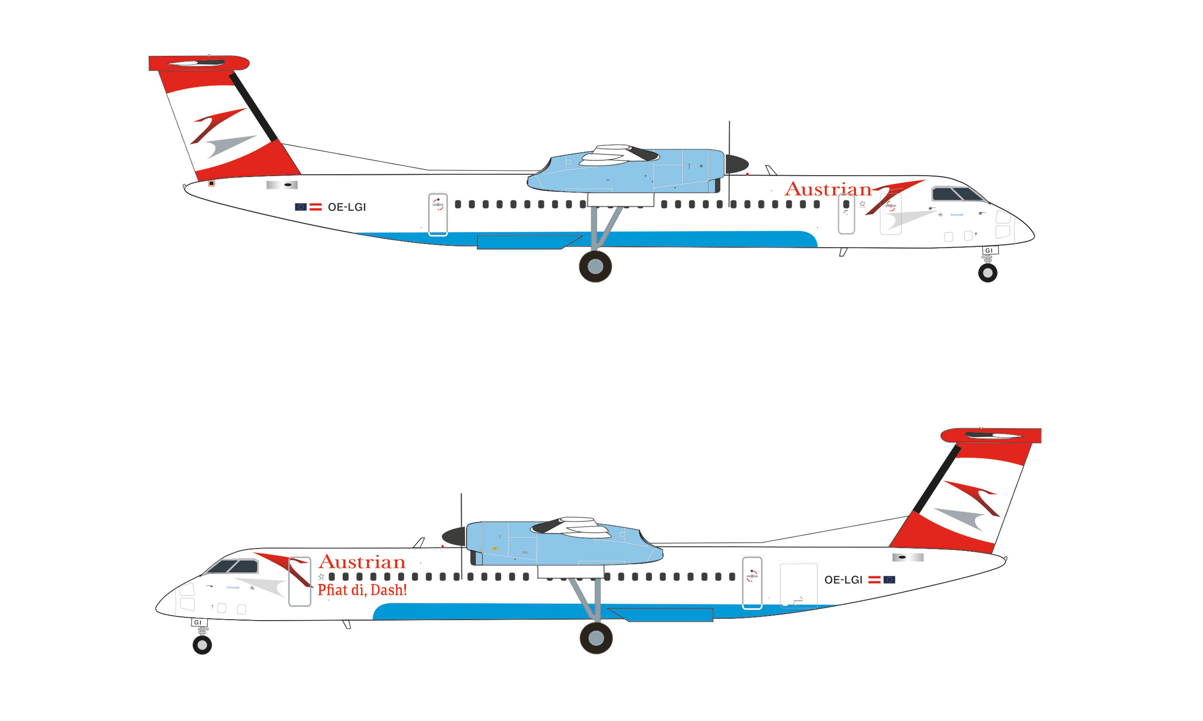 Maquette Avion Herpa 1/200 - Bombardier Q400 Croatia Airlines - Neuve Boîte