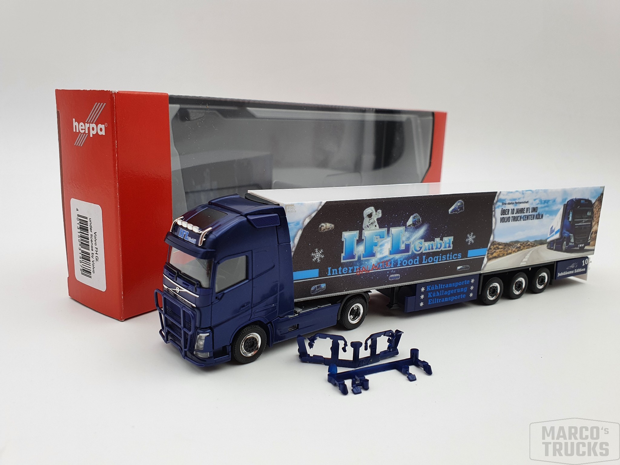 Herpa Volvo Fh Gl Xl K Hlkoffer Sattelzug Ifl K Ln Nr Hn