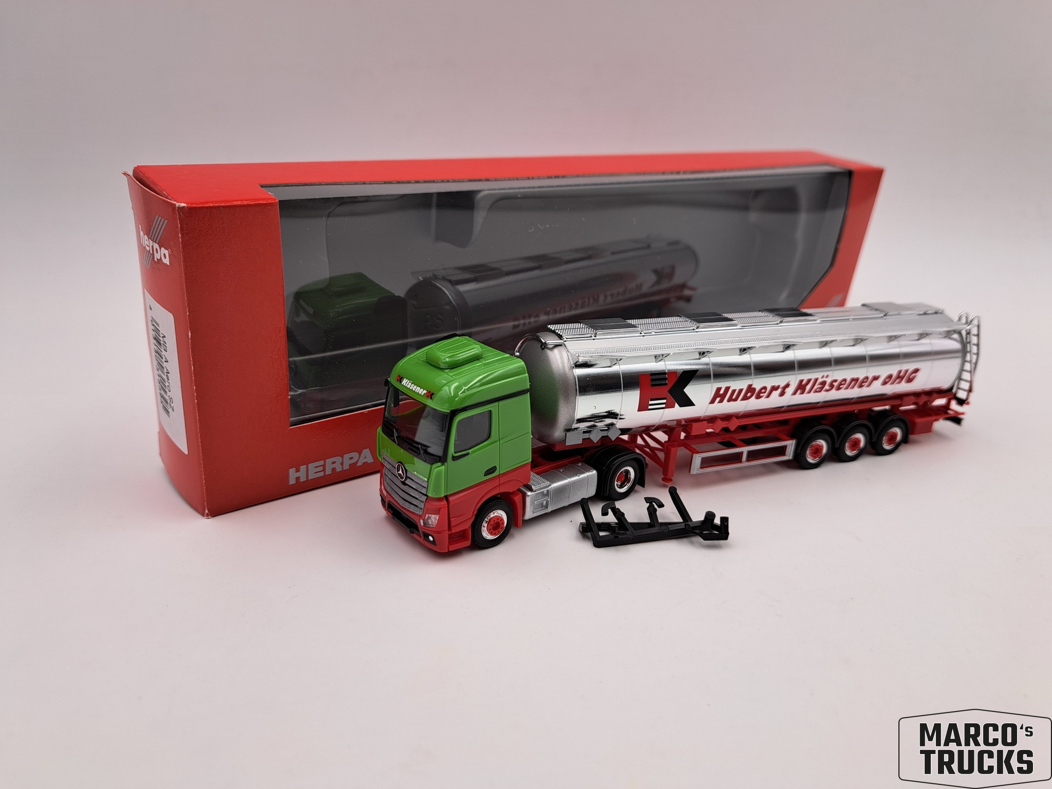 Herpa Mercedes Benz Actros Streamspace Jumbochromtank Sattelzug 315395