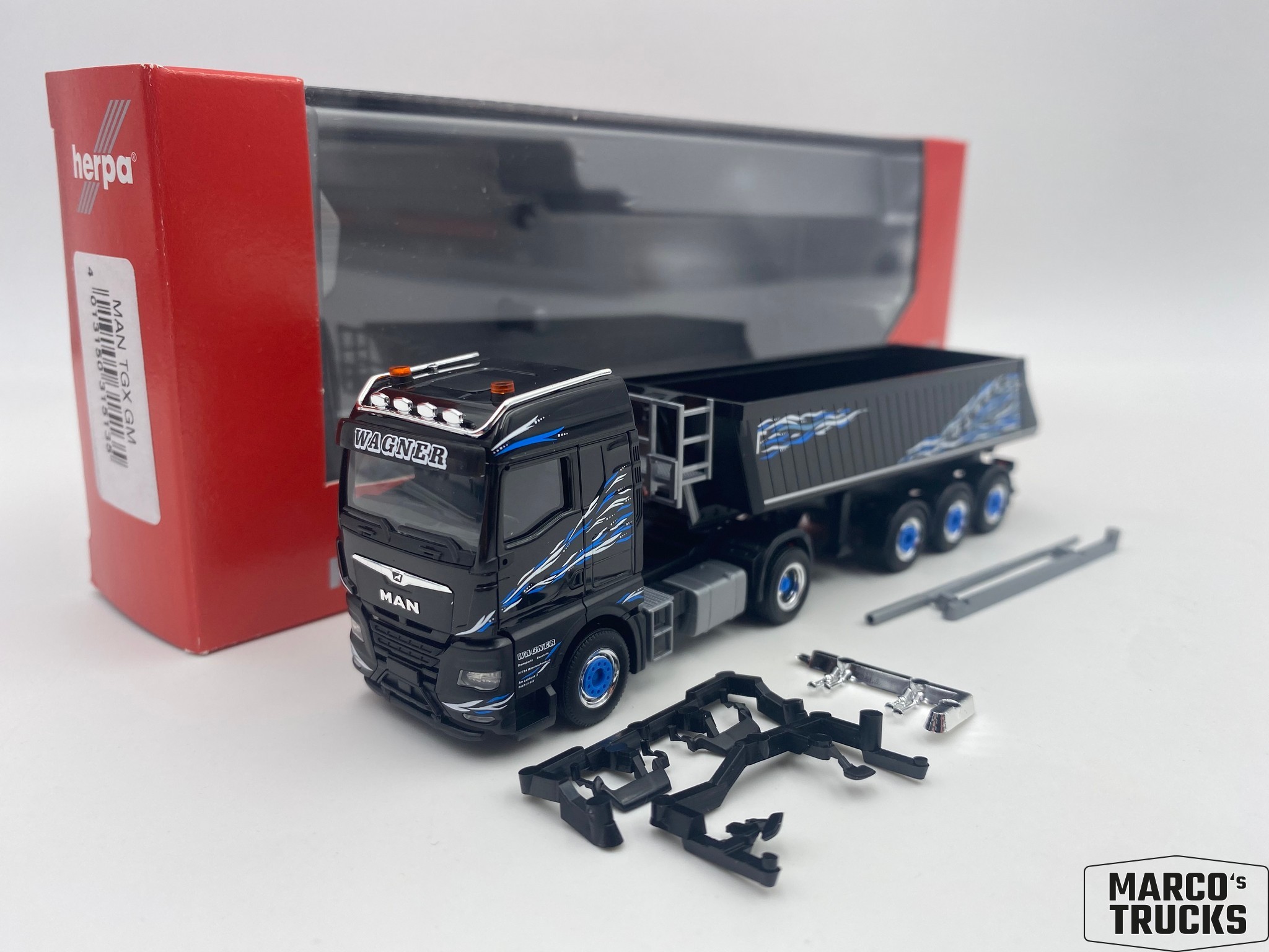 Herpa MAN TGX GM KippSattelzug "Wagner Mitteleschenbach" Nr 315135 1