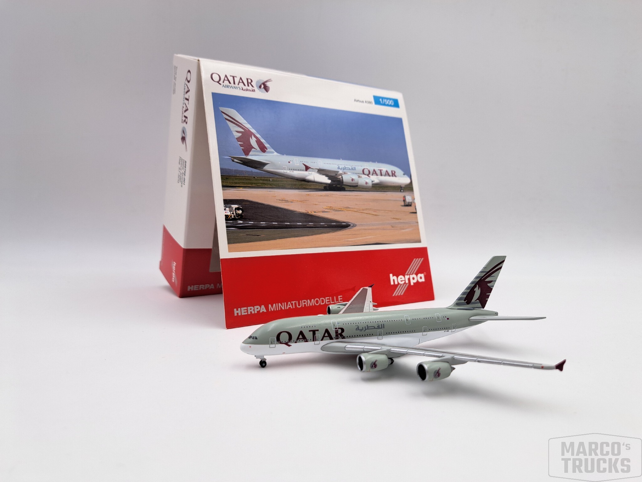 Herpa Qatar Airways Airbus A380 Nr. 528702-001 1:500 /HN2050