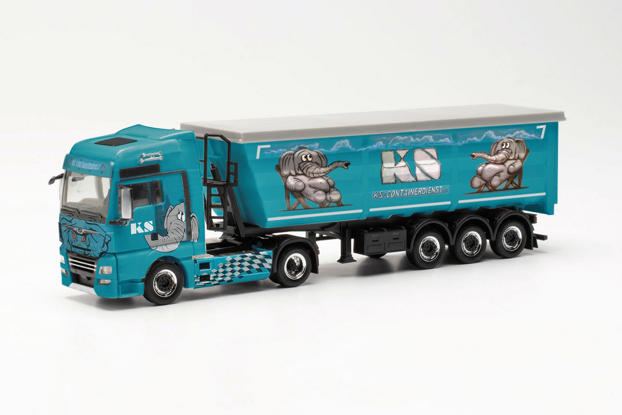 Herpa Man Tgx Xxl Euro C Stahlrundmulden Sattelzug Nr Hn