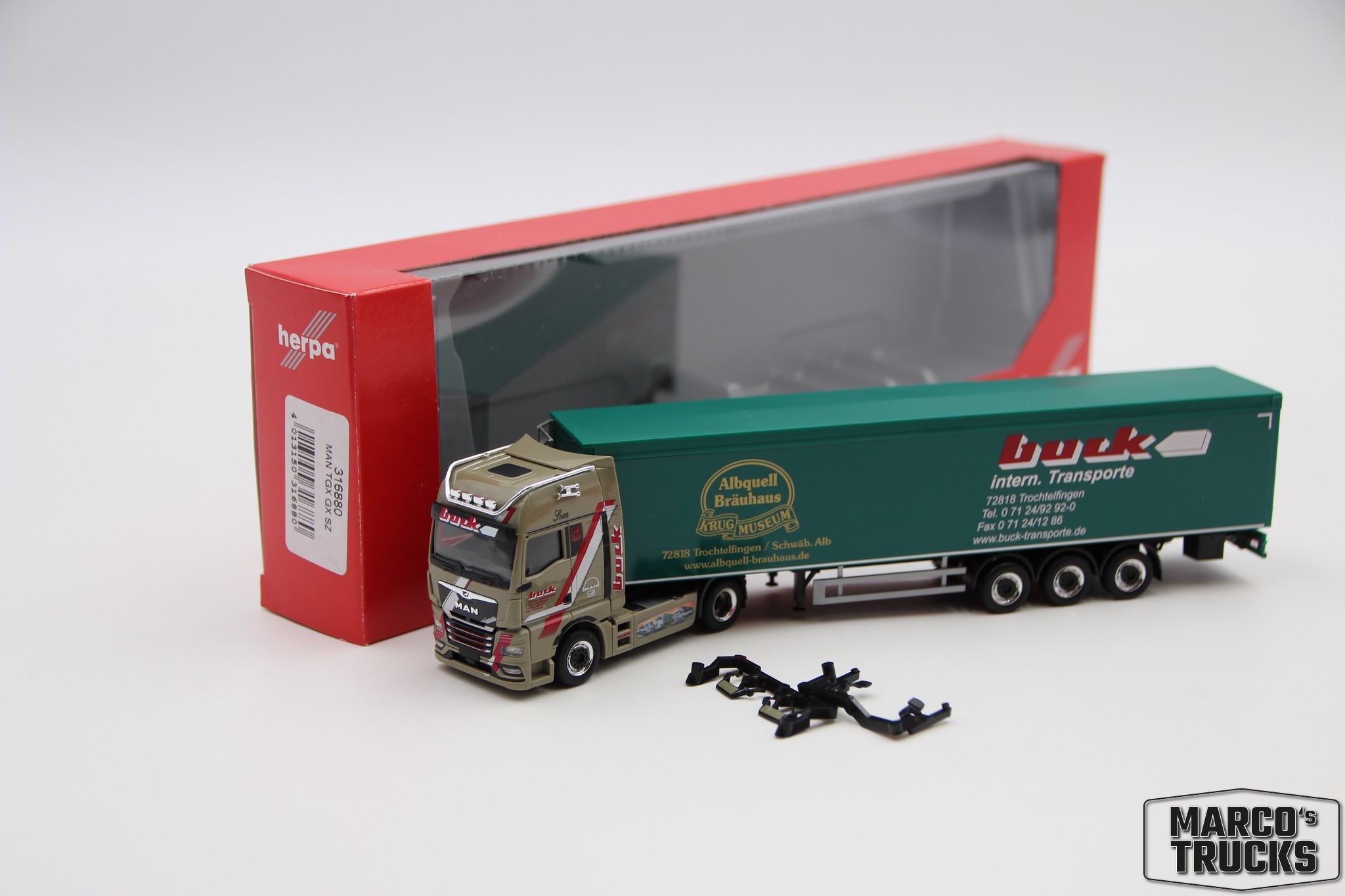 Herpa Man Tgx Gx Schubboden Sattelzug Buck Nr Hn