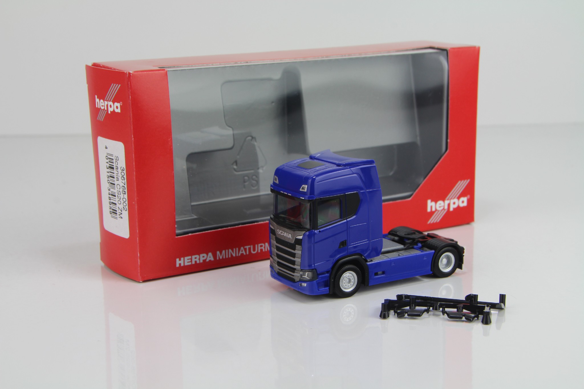 Trattore Scania Herpa 306768 CS 20 HD Scala 1:87 - Giallo - Modello Statico Nuovo In Confezione