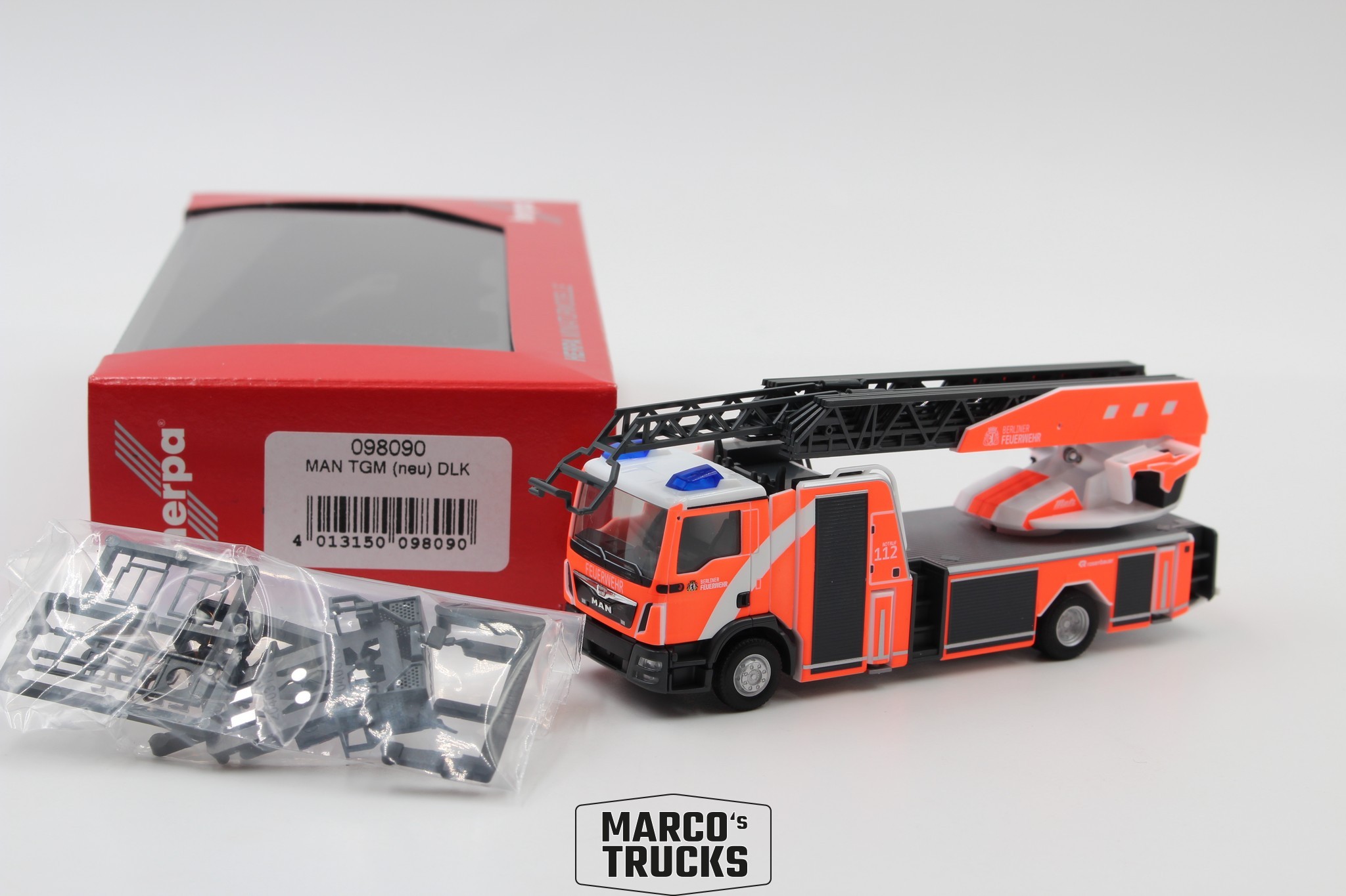 PREISER VIGILI DEL Fuoco piattaforma articolata Mercedes Rundhauber 1