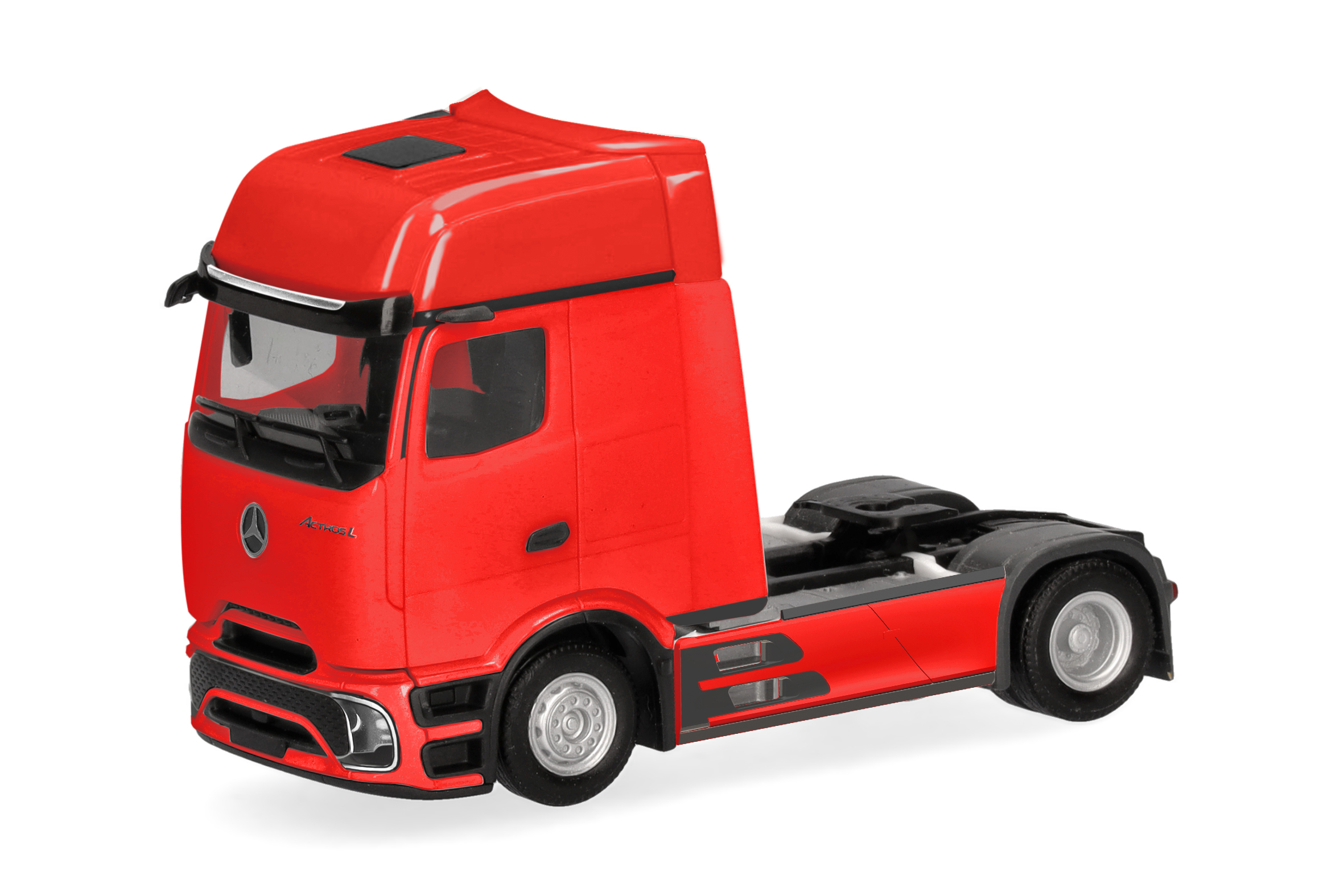 Herpa LKW Modell Mercedes-Benz Actros '18 Gigaspace Zugmaschine Edition 3, Miniatur im Maßstab 1:87, Sammlerstück, Made in Germany, aus Kunststoff
