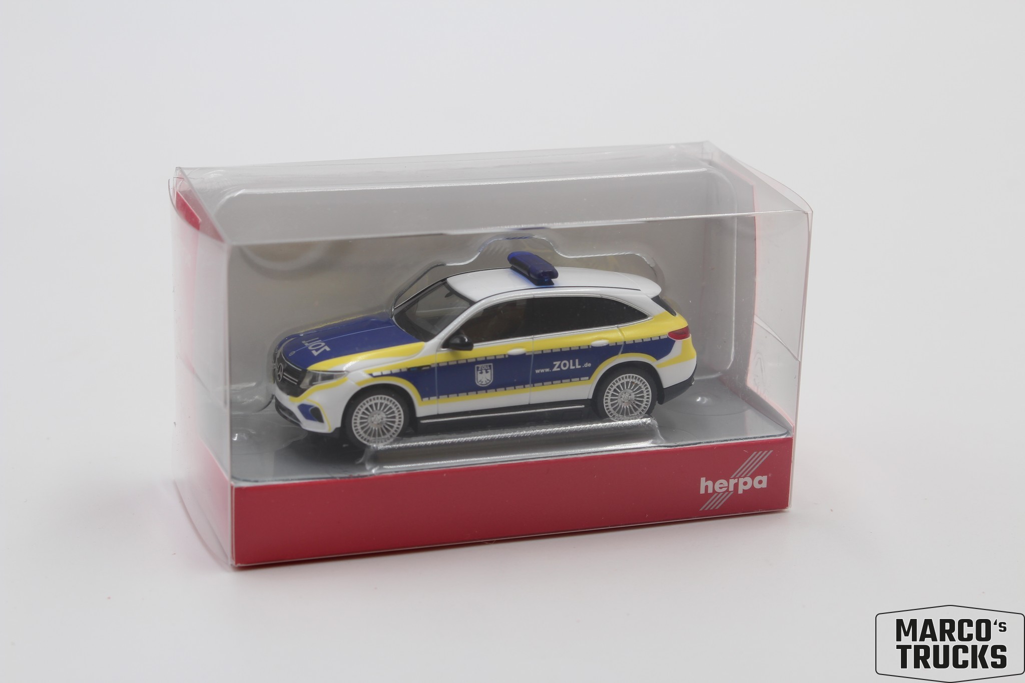 Herpa Mercedes-EQ EQC "Zoll" Nr. 098366 1/87 /HN3772