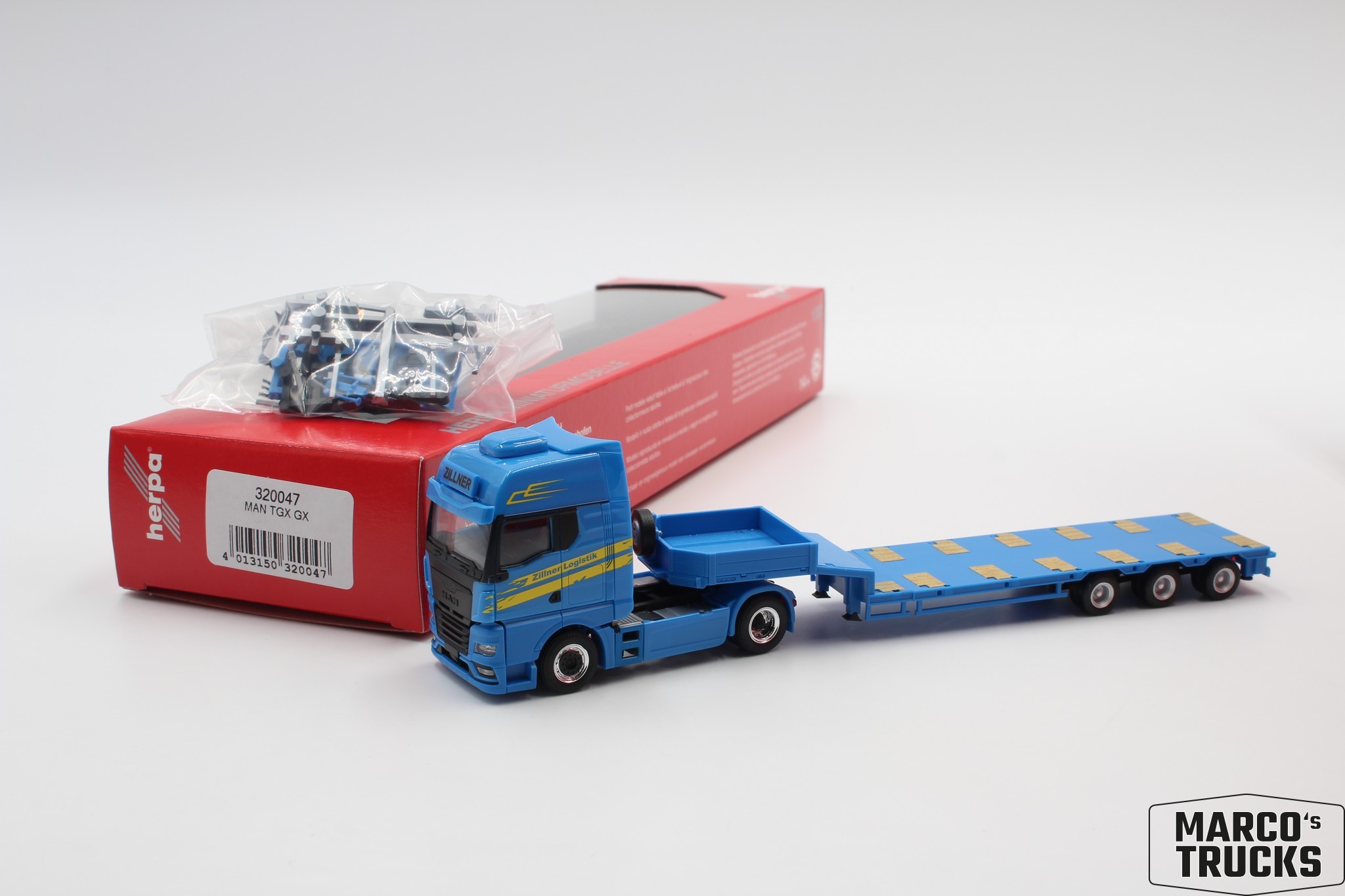 Herpa MAN TGX GX SemiLow loader-Semi-trailer 