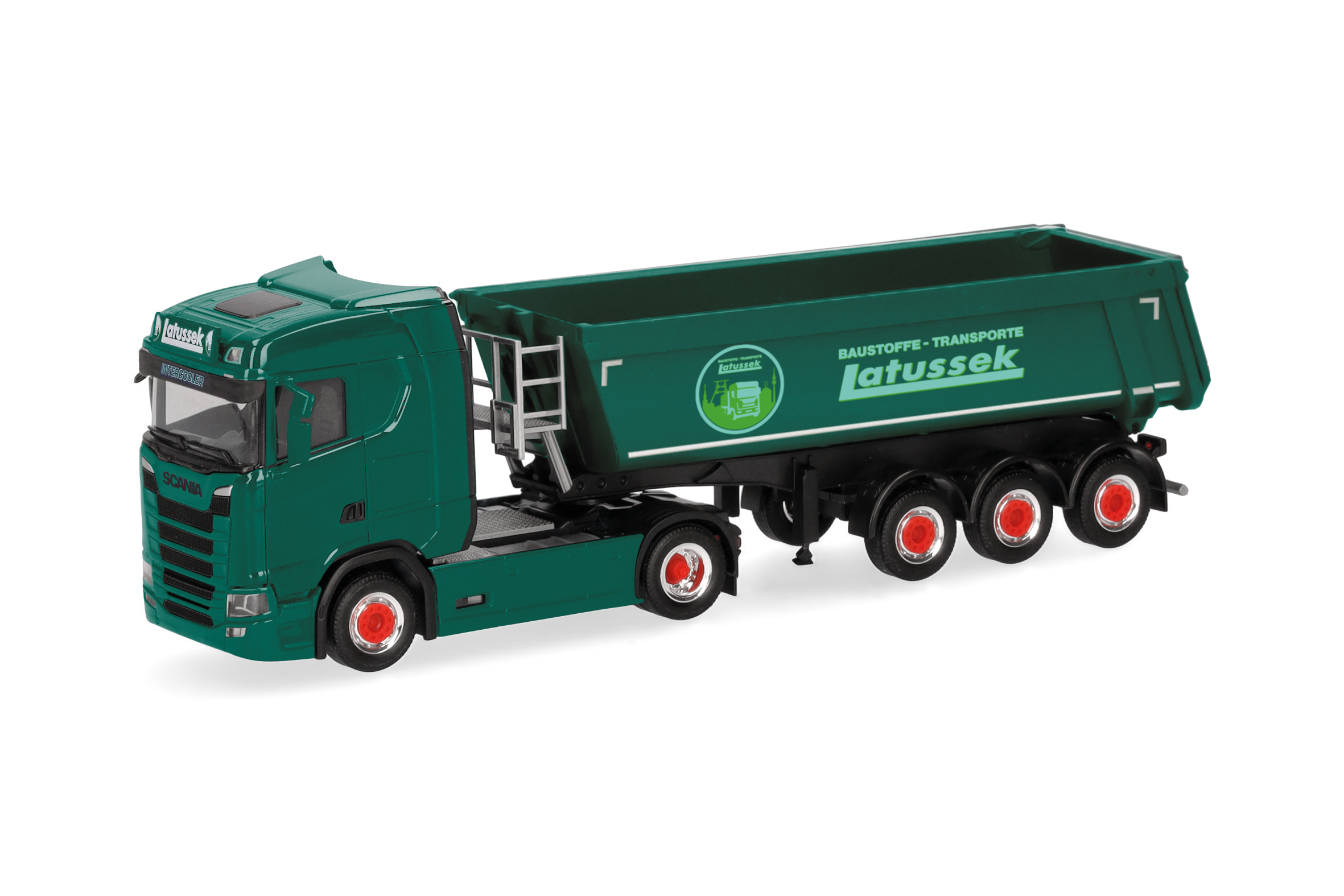 Herpa Scania CS 20 ND Rundmulden-Semi-trailer 