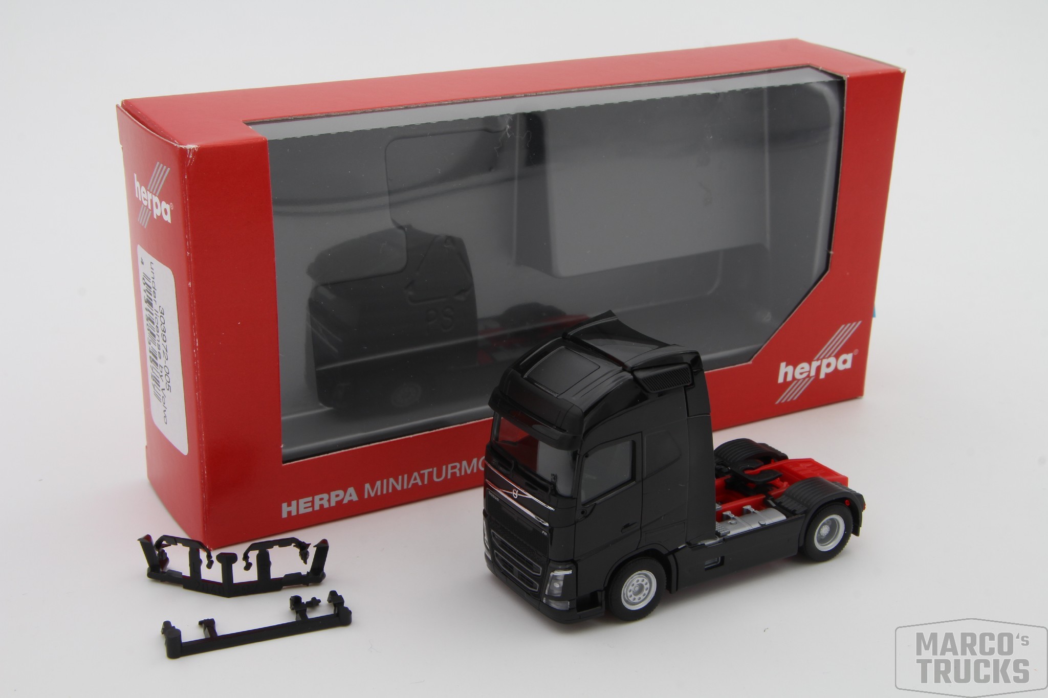 Herpa Volvo Fh Gl Xl Zugmaschine Schwarz Nr Hs