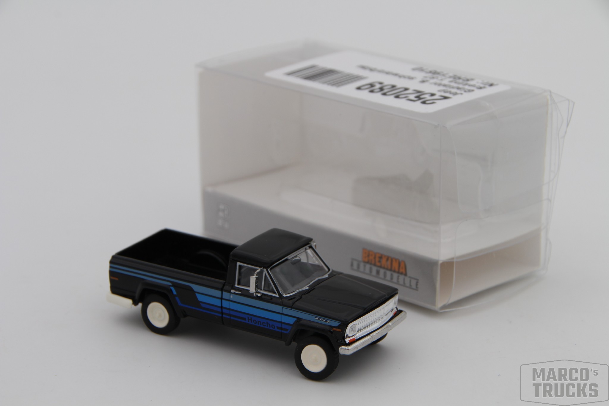 Brekina Jeep Gladiator B Honcho Schwarz/blau Nr. 19810 - 1:87 - /HS211