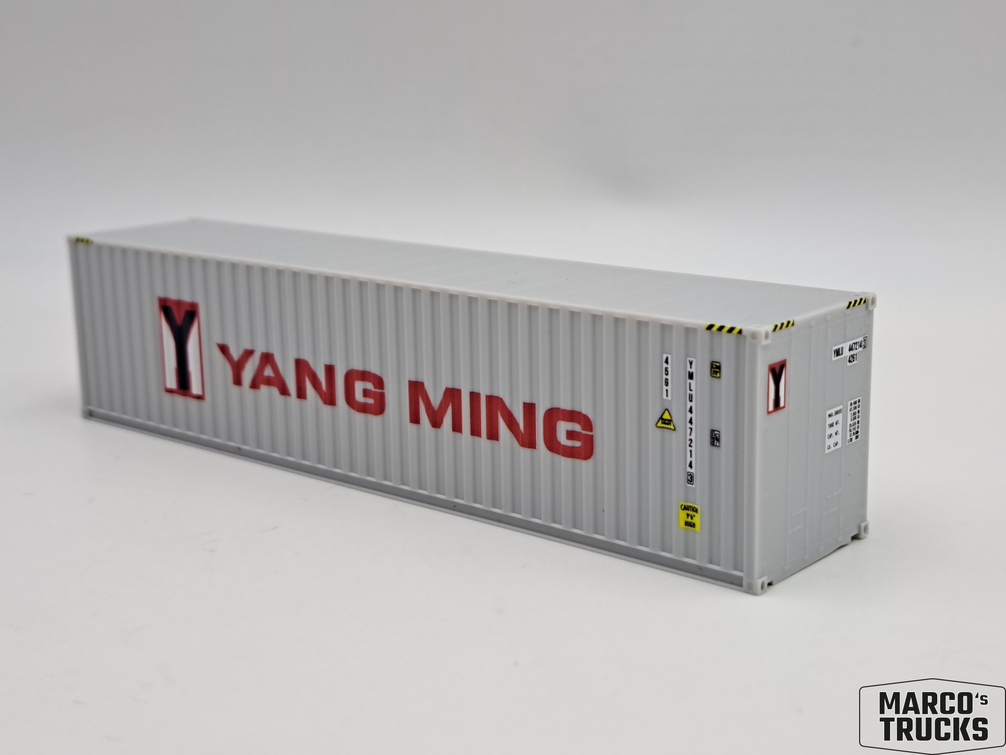 Herpa 40ft Highcube Container Grau „yang Ming 493558 187 Hs532