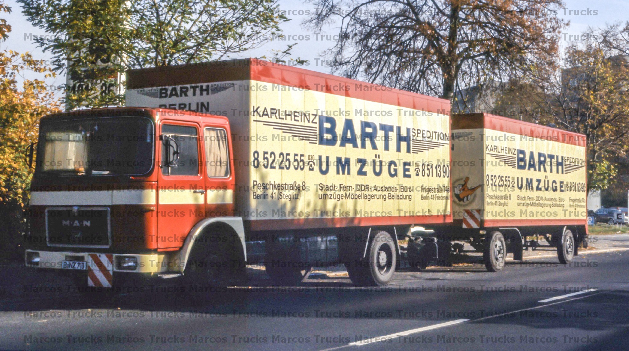 LKW Foto Ford Transcontinental Hängerzug /& Magirus aus Berlin 10x15cm //LF38