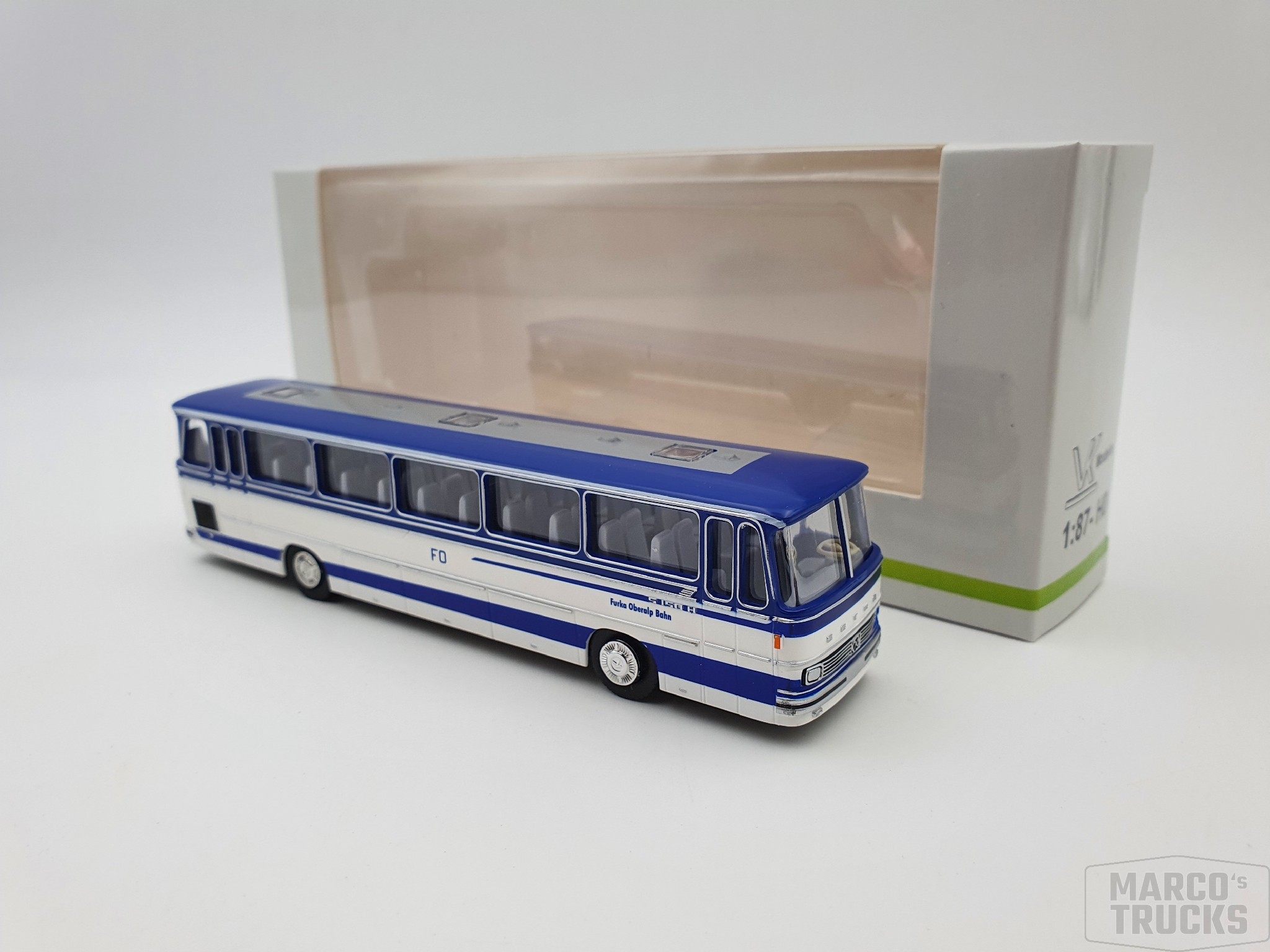 Modellino Pullman Setra S 150 In Scala 1:87 - AMT Genova Rosso, Italia (VK Modelle)